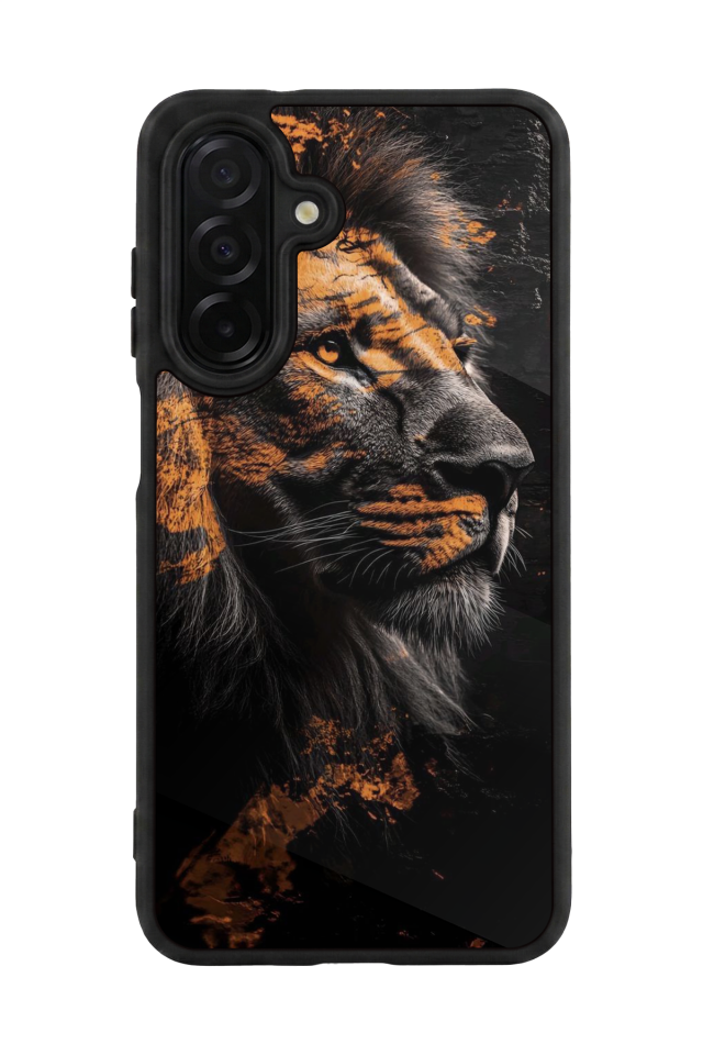 Samsung Galaxy A36 Uyumlu Aslan Tasarımlı Glossy Premium Kılıf