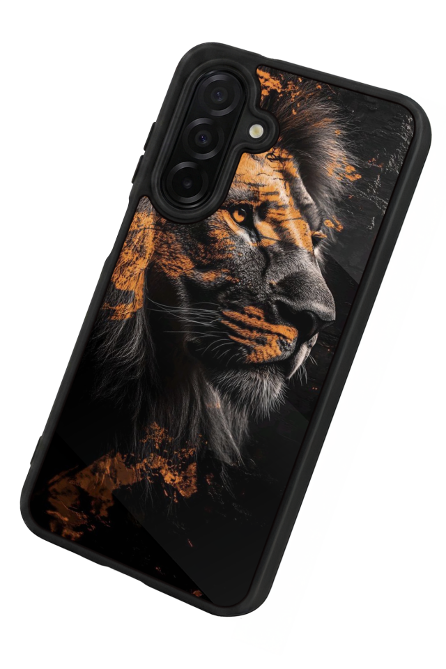 Samsung Galaxy A36 Uyumlu Aslan Tasarımlı Glossy Premium Kılıf