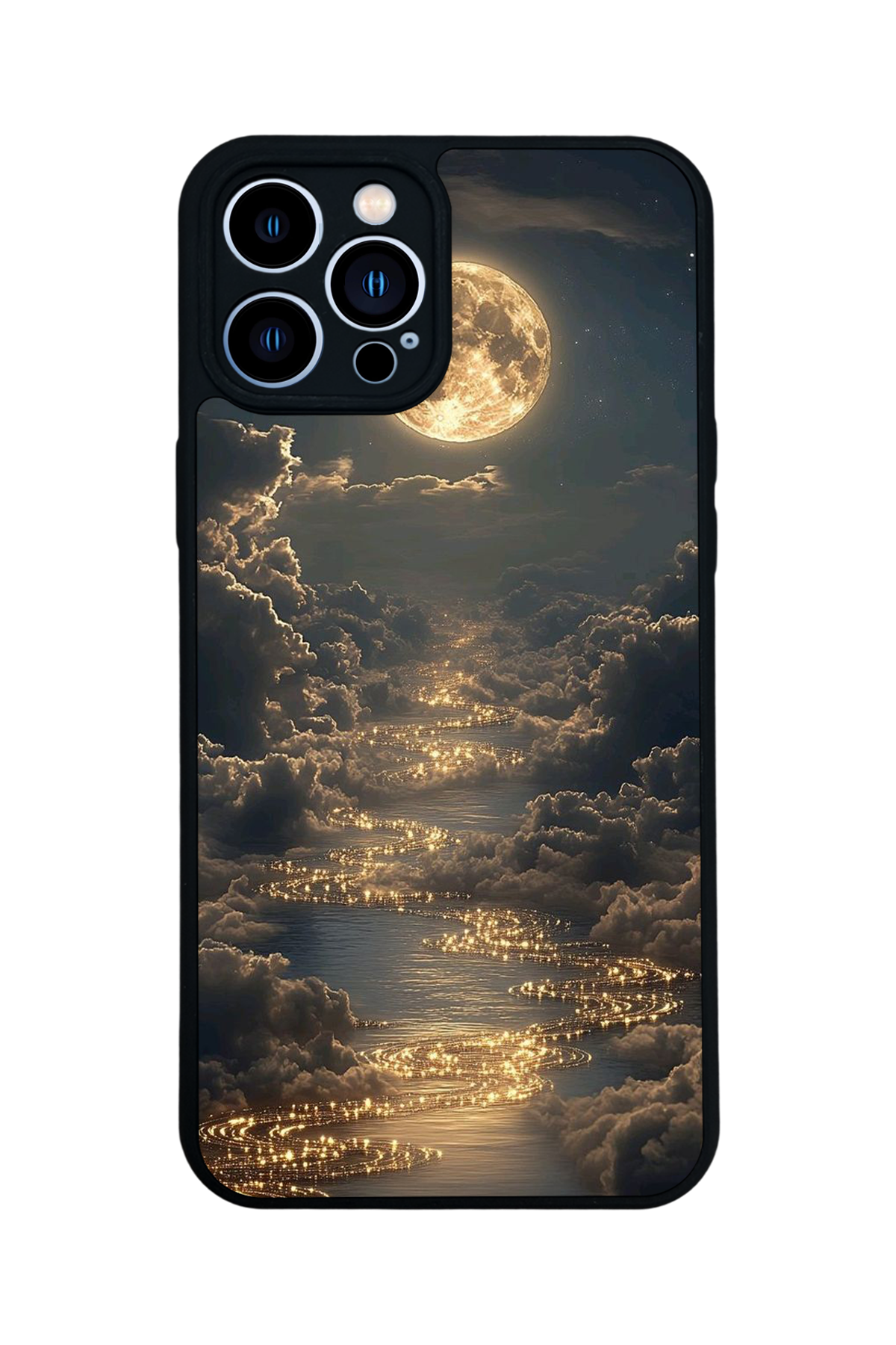 iPhone 12 Pro Max Uyumlu Ay Tasarımlı Glossy Premium Kılıf