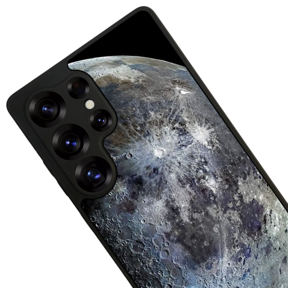 Samsung Galaxy S25 Ultra Uyumlu Ay Tasarımlı Glossy Premium Kılıf