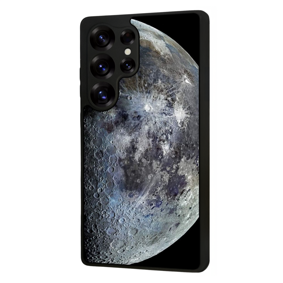 Samsung Galaxy S25 Ultra Uyumlu Ay Tasarımlı Glossy Premium Kılıf