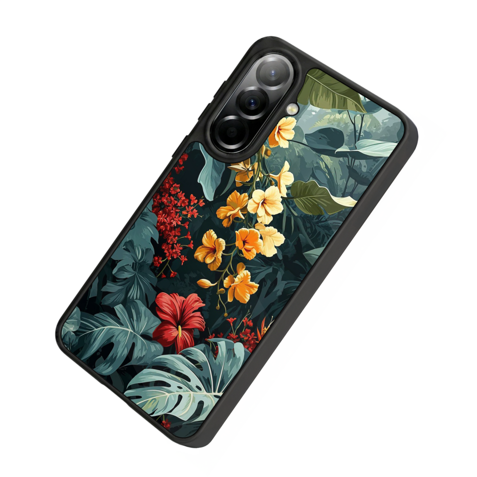 Samsung Galaxy A37 Uyumlu Botanik Tasarımlı Glossy Premium Kılıf