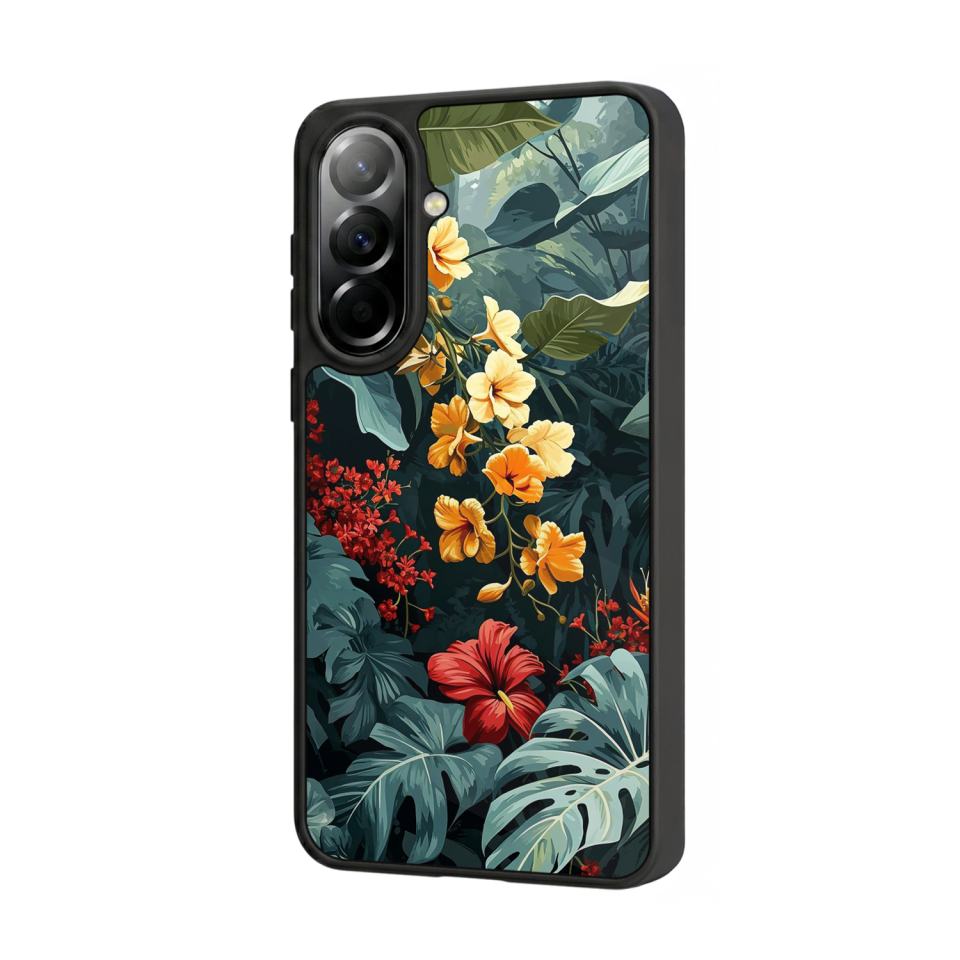 Samsung Galaxy A37 Uyumlu Botanik Tasarımlı Glossy Premium Kılıf