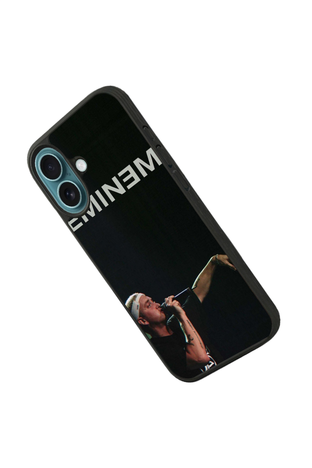 iPhone 16 Plus Uyumlu Eminem Tasarımlı Glossy Premium Kılıf