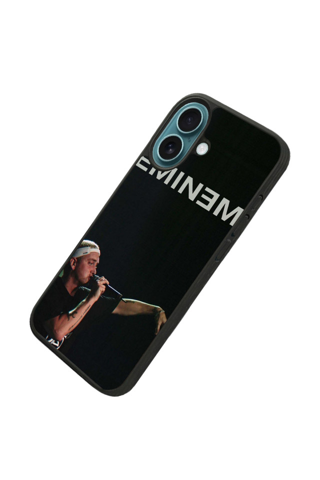 iPhone 16 Plus Uyumlu Eminem Tasarımlı Glossy Premium Kılıf