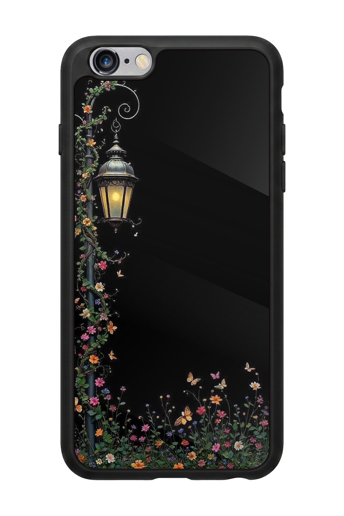 iPhone 6s Plus Uyumlu Floral Tasarımlı Glossy Premium Kılıf