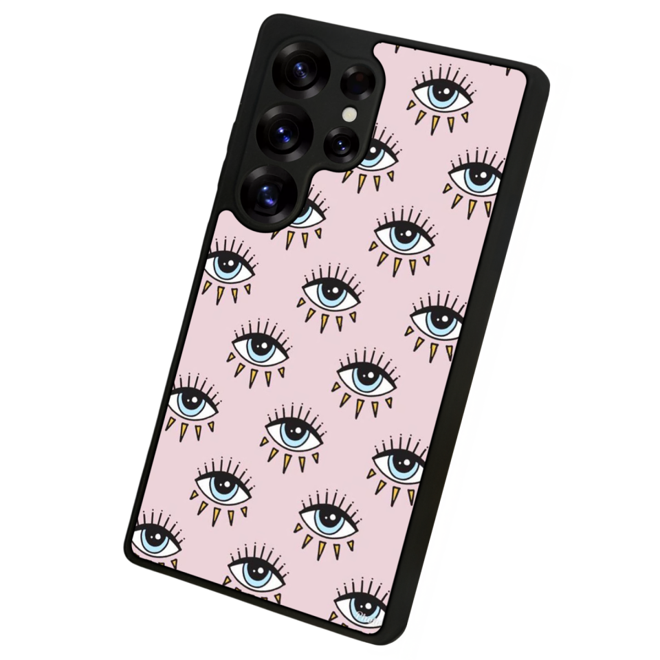 Samsung Galaxy S25 Ultra Uyumlu Göz Tasarımlı Glossy Premium Kılıf