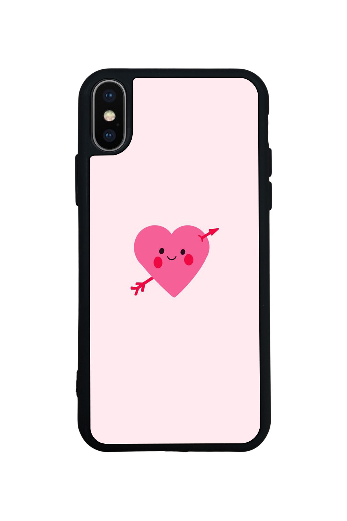 iPhone XS Max Uyumlu Kalp Love Tasarımlı Glossy Premium Kılıf