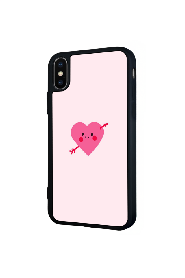 iPhone XS Max Uyumlu Kalp Love Tasarımlı Glossy Premium Kılıf