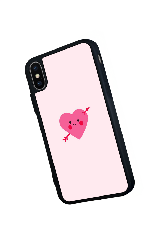 iPhone XS Max Uyumlu Kalp Love Tasarımlı Glossy Premium Kılıf