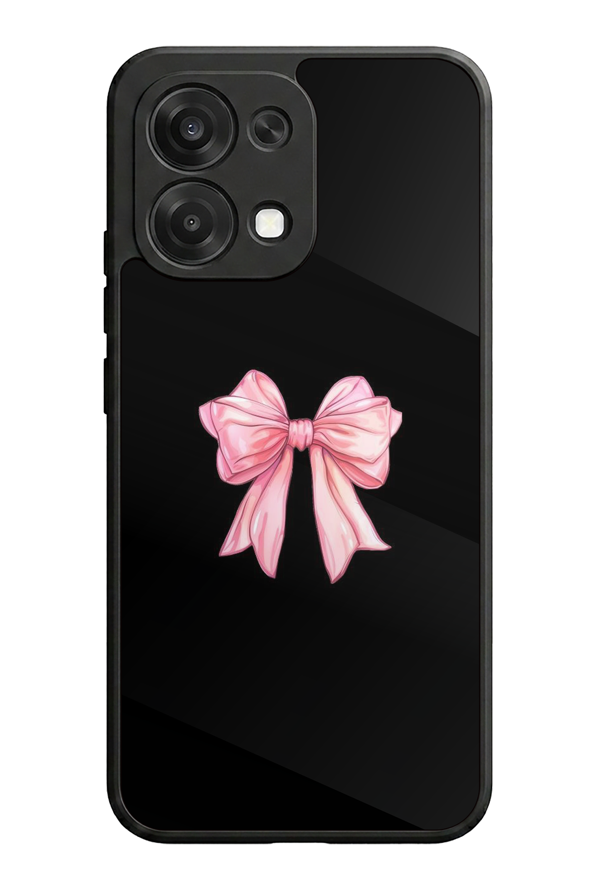 Oppo A6 Pro Uyumlu Kurdele Tasarımlı Glossy Premium Kılıf