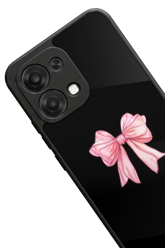 Oppo A6 Pro Uyumlu Kurdele Tasarımlı Glossy Premium Kılıf