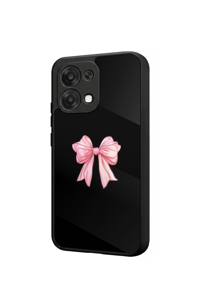 Oppo A6 Pro Uyumlu Kurdele Tasarımlı Glossy Premium Kılıf