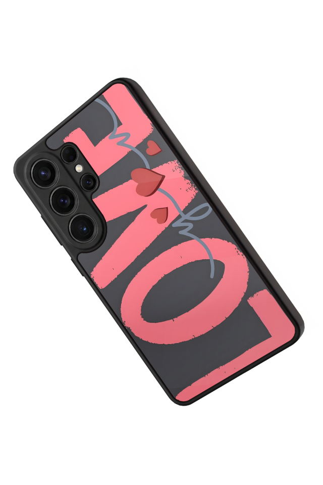 Samsung Galaxy S26 Ultra Uyumlu Love Tasarımlı Glossy Premium Kılıf