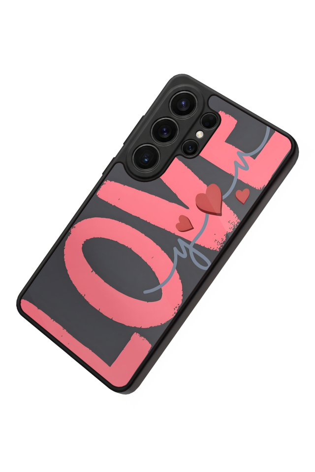 Samsung Galaxy S26 Ultra Uyumlu Love Tasarımlı Glossy Premium Kılıf