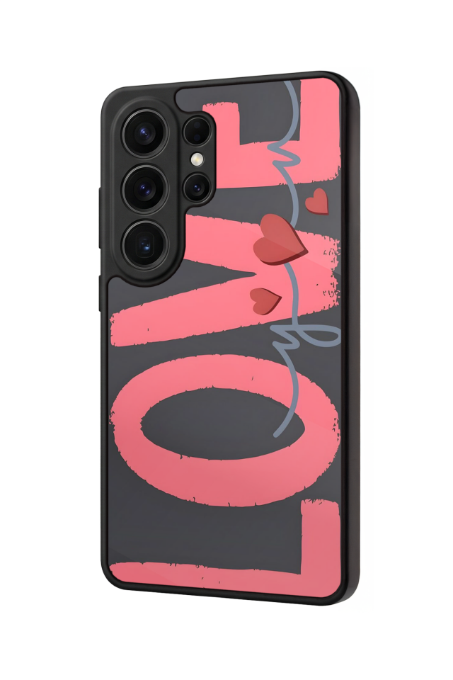 Samsung Galaxy S26 Ultra Uyumlu Love Tasarımlı Glossy Premium Kılıf