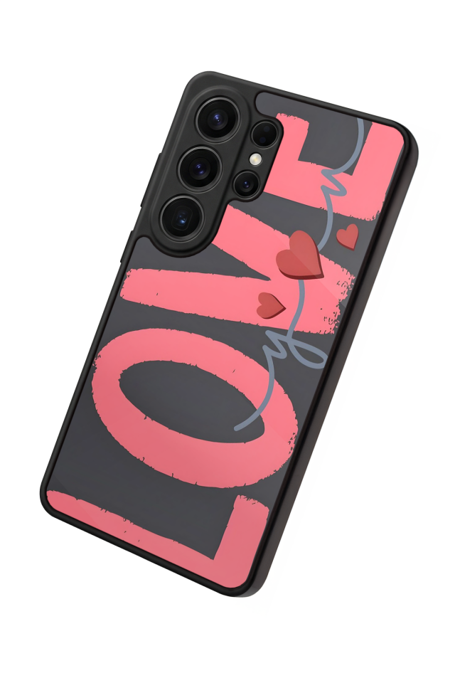 Samsung Galaxy S26 Ultra Uyumlu Love Tasarımlı Glossy Premium Kılıf