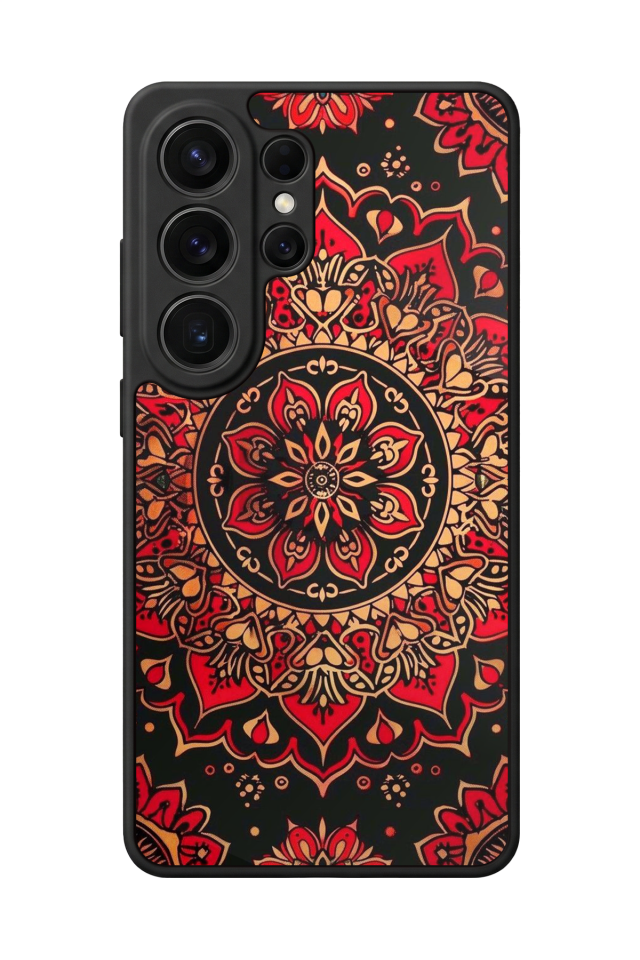 Samsung Galaxy S26 Ultra Uyumlu Mandala Tasarımlı Glossy Premium Kılıf