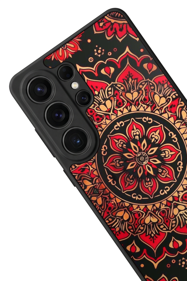 Samsung Galaxy S26 Ultra Uyumlu Mandala Tasarımlı Glossy Premium Kılıf