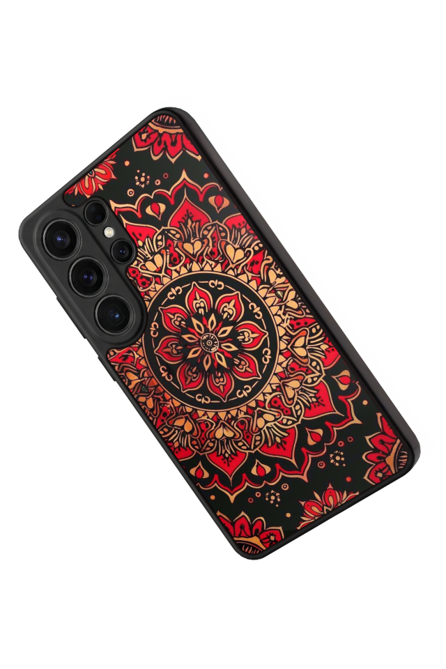Samsung Galaxy S26 Ultra Uyumlu Mandala Tasarımlı Glossy Premium Kılıf