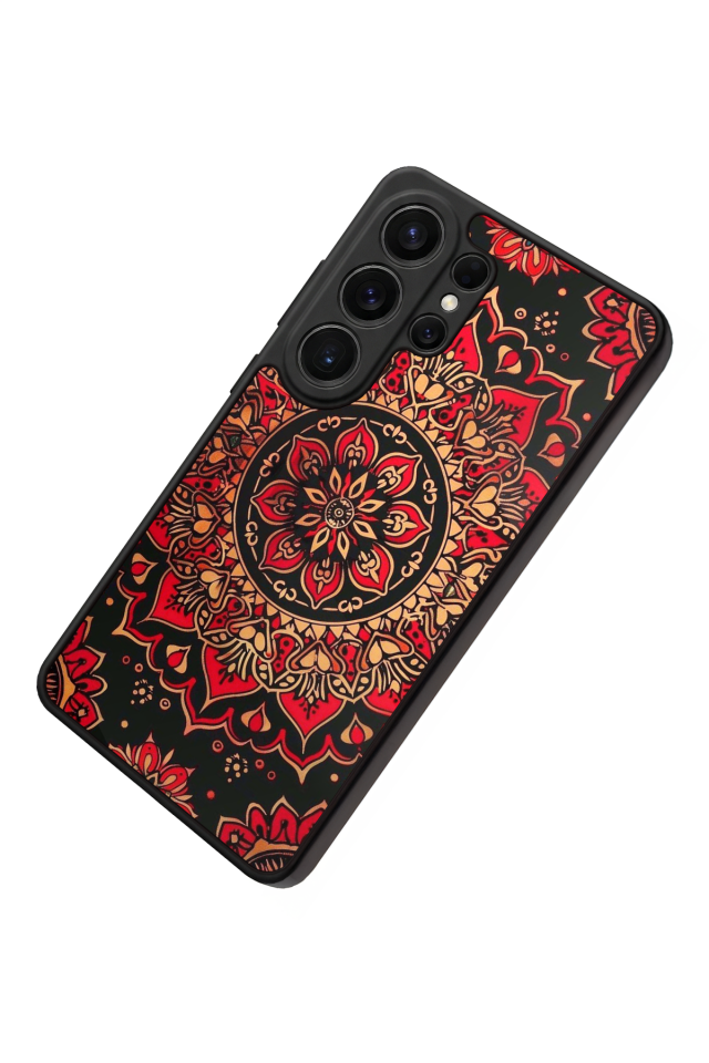 Samsung Galaxy S26 Ultra Uyumlu Mandala Tasarımlı Glossy Premium Kılıf