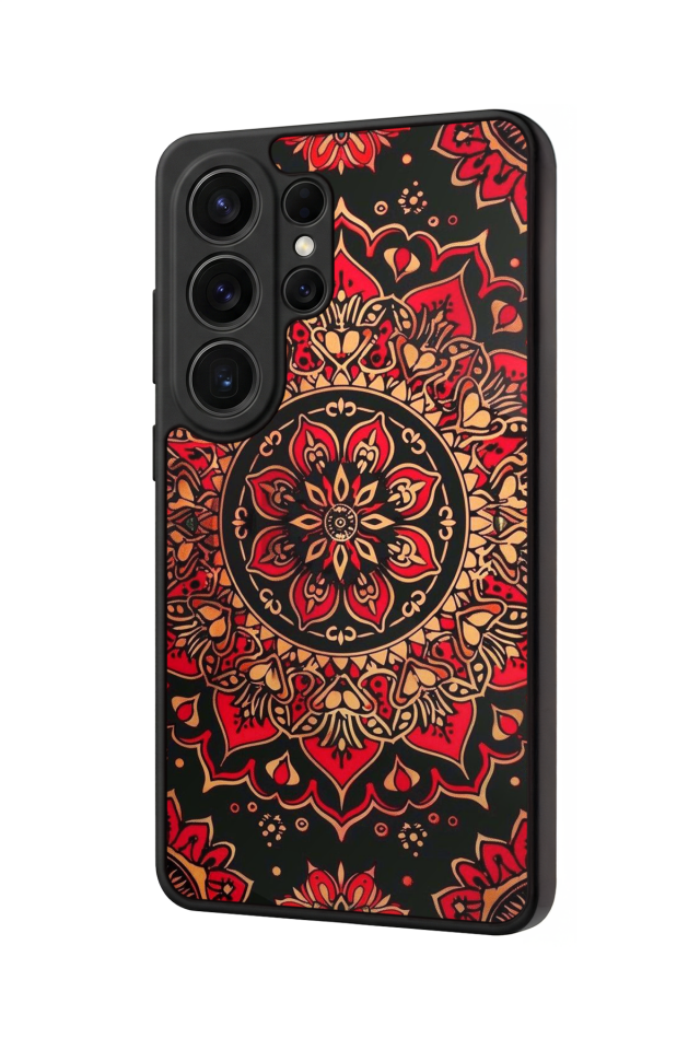Samsung Galaxy S26 Ultra Uyumlu Mandala Tasarımlı Glossy Premium Kılıf