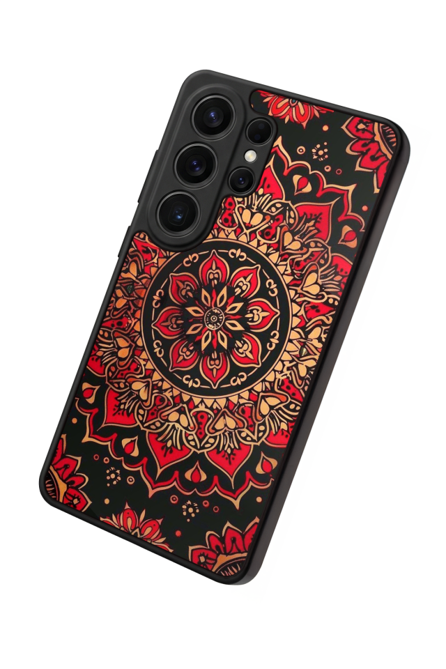 Samsung Galaxy S26 Ultra Uyumlu Mandala Tasarımlı Glossy Premium Kılıf