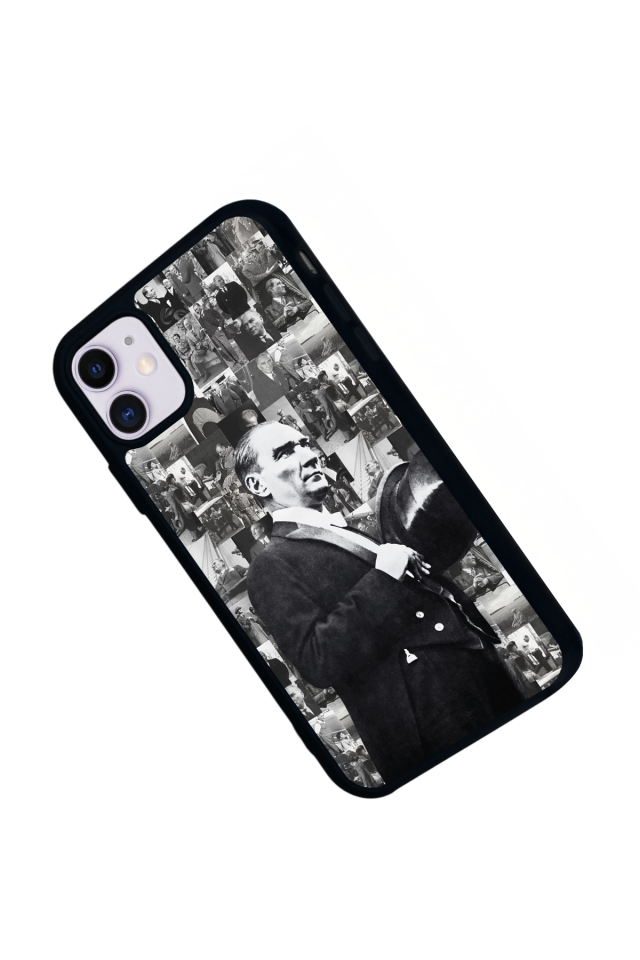 iPhone 11 Uyumlu Mustafa Kemal Ataturk Tasarımlı Glossy Premium Kılıf