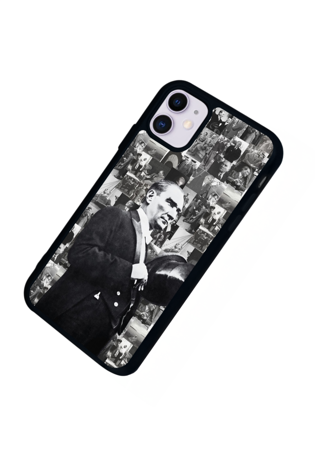 iPhone 11 Uyumlu Mustafa Kemal Ataturk Tasarımlı Glossy Premium Kılıf