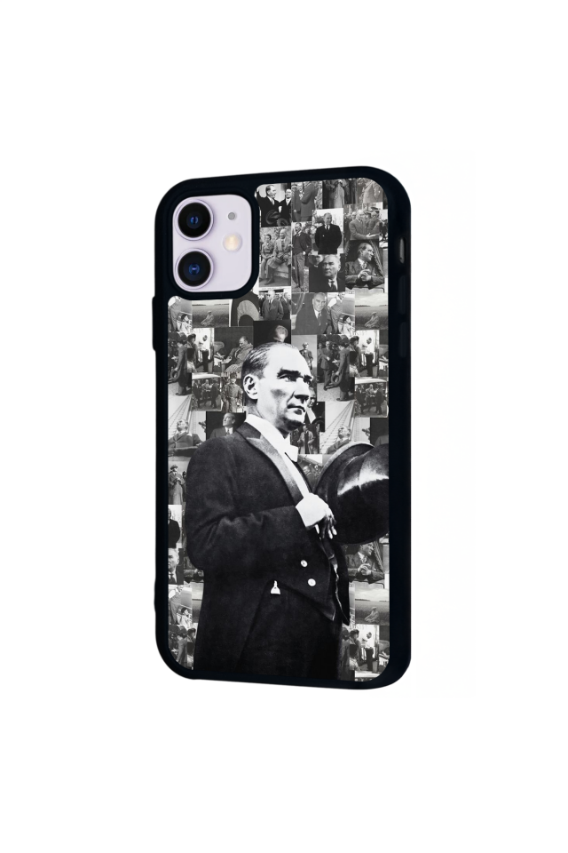 iPhone 11 Uyumlu Mustafa Kemal Ataturk Tasarımlı Glossy Premium Kılıf
