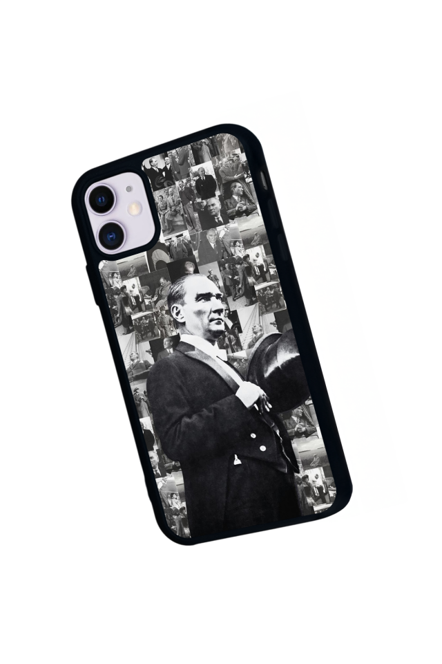 iPhone 11 Uyumlu Mustafa Kemal Ataturk Tasarımlı Glossy Premium Kılıf