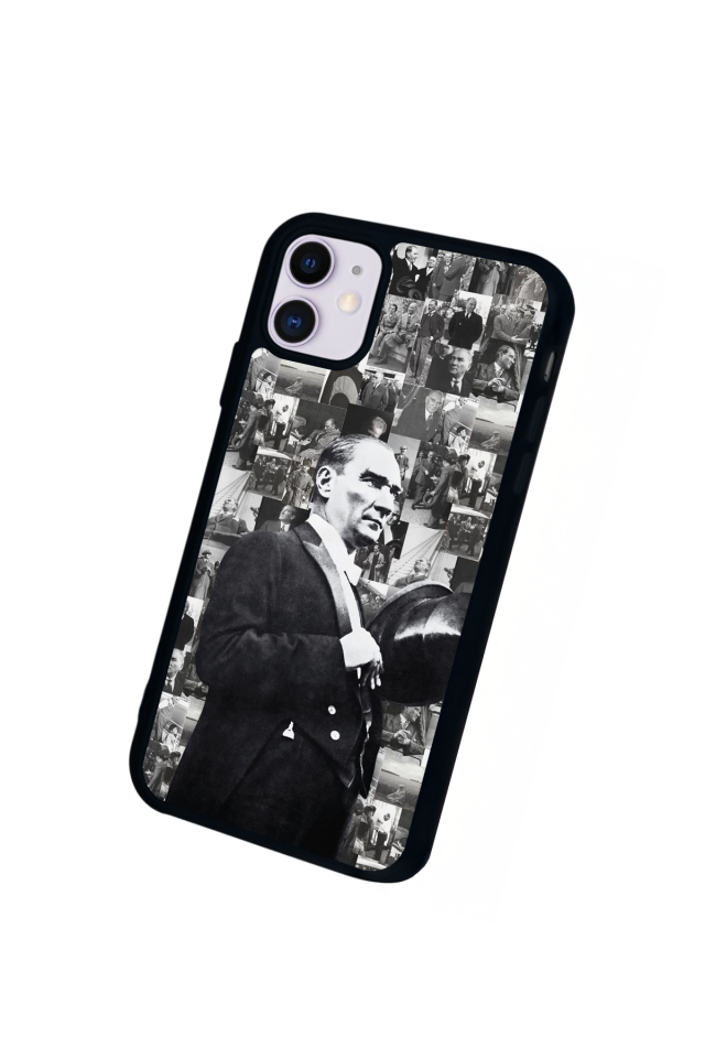iPhone 11 Uyumlu Mustafa Kemal Ataturk Tasarımlı Glossy Premium Kılıf