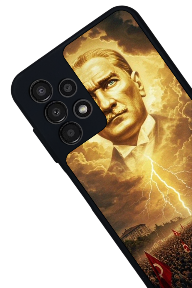 Samsung Galaxy A13 Uyumlu Mustafa Kemal Ataturk Tasarımlı Glossy Premium Kılıf