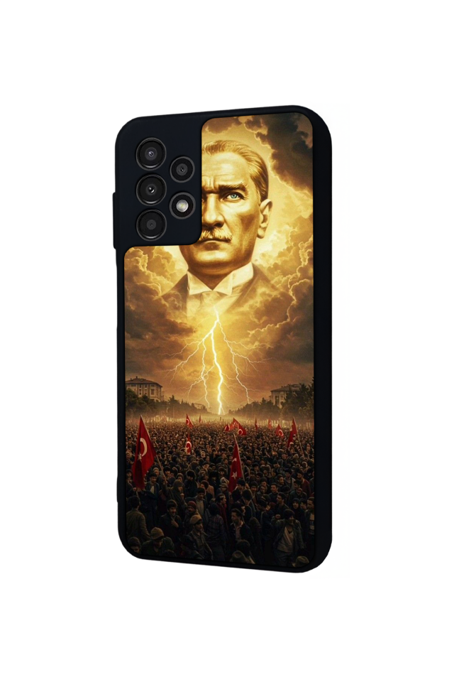Samsung Galaxy A13 Uyumlu Mustafa Kemal Ataturk Tasarımlı Glossy Premium Kılıf