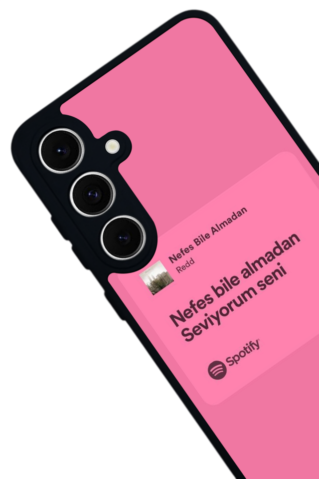 Samsung Galaxy S24 FE Uyumlu Sarki Sozleri Tasarımlı Glossy Premium Kılıf