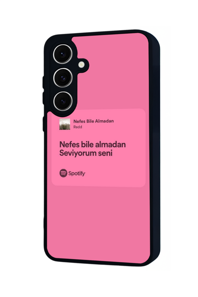 Samsung Galaxy S24 FE Uyumlu Sarki Sozleri Tasarımlı Glossy Premium Kılıf