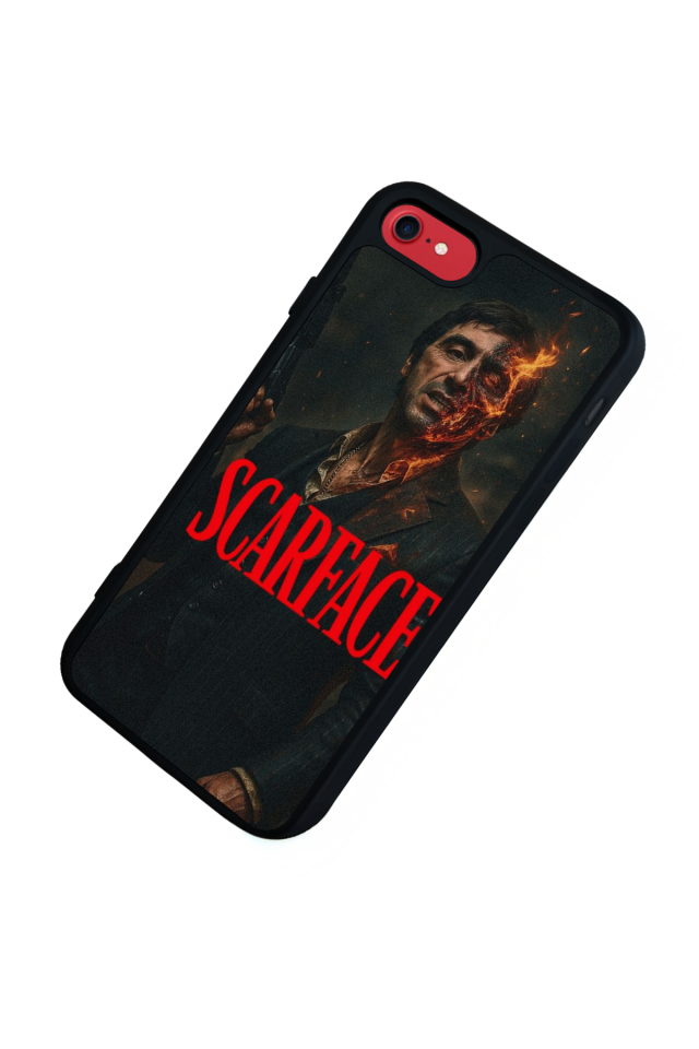 iPhone 8 Uyumlu Scarface Tasarımlı Glossy Premium Kılıf