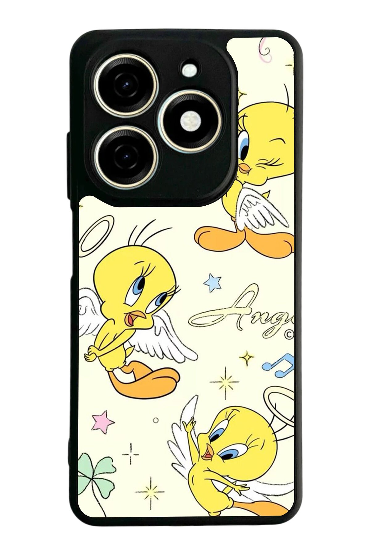Tecno Spark 20/20C Uyumlu Tweety Tasarımlı Glossy Premium Kılıf