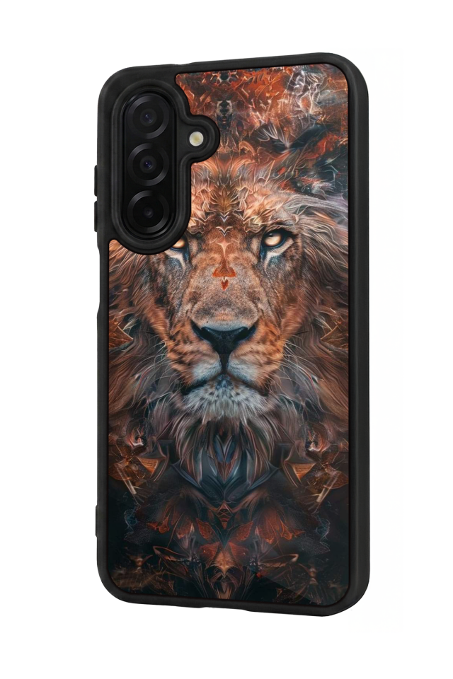 Samsung Galaxy A36 Uyumlu Aslan Tasarımlı Glossy Premium Kılıf