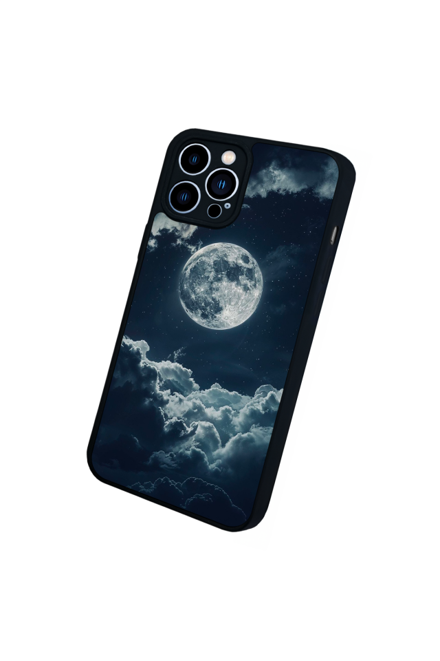 iPhone 12 Pro Max Uyumlu Ay Tasarımlı Glossy Premium Kılıf