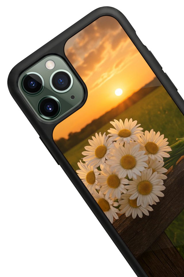 iPhone 11 Pro Uyumlu Cicek Tasarımlı Glossy Premium Kılıf