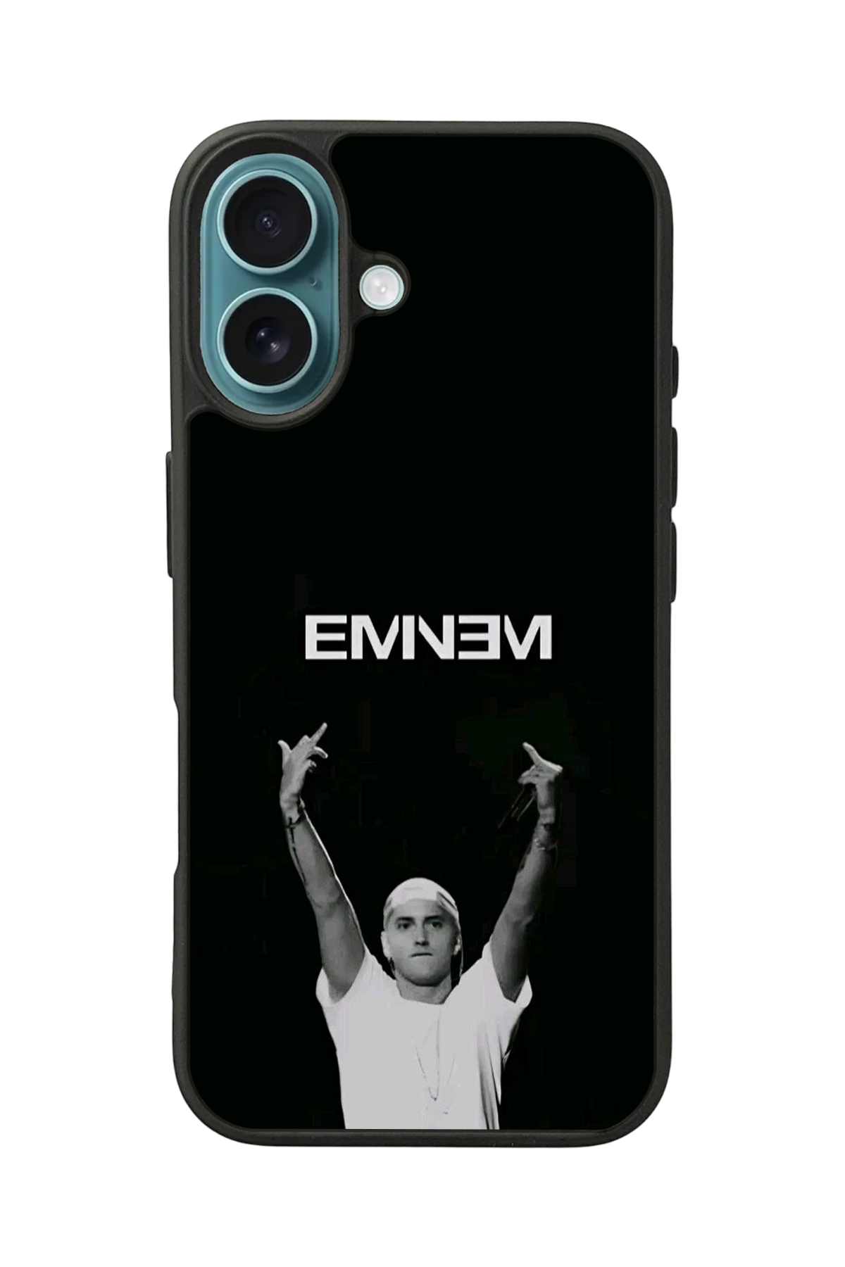 iPhone 16 Plus Uyumlu Eminem Tasarımlı Glossy Premium Kılıf
