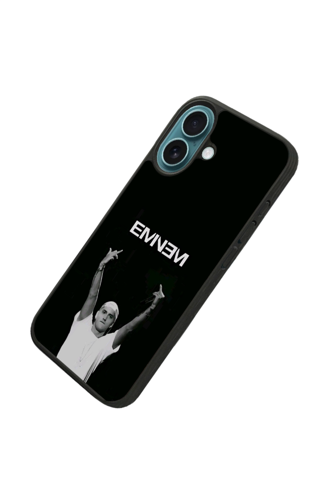 iPhone 16 Plus Uyumlu Eminem Tasarımlı Glossy Premium Kılıf