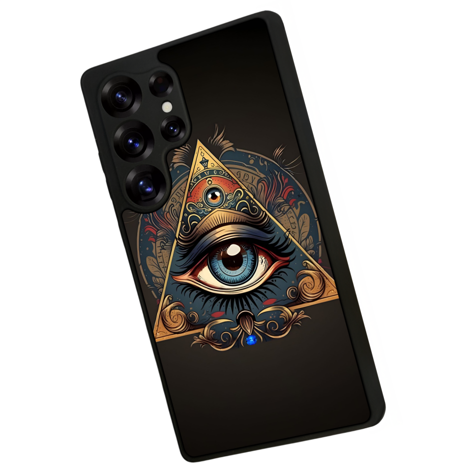 Samsung Galaxy S25 Ultra Uyumlu Göz Tasarımlı Glossy Premium Kılıf
