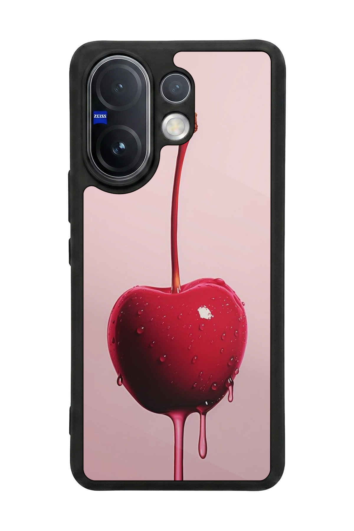 Vivo V60 Uyumlu Kiraz Tasarımlı Glossy Premium Kılıf