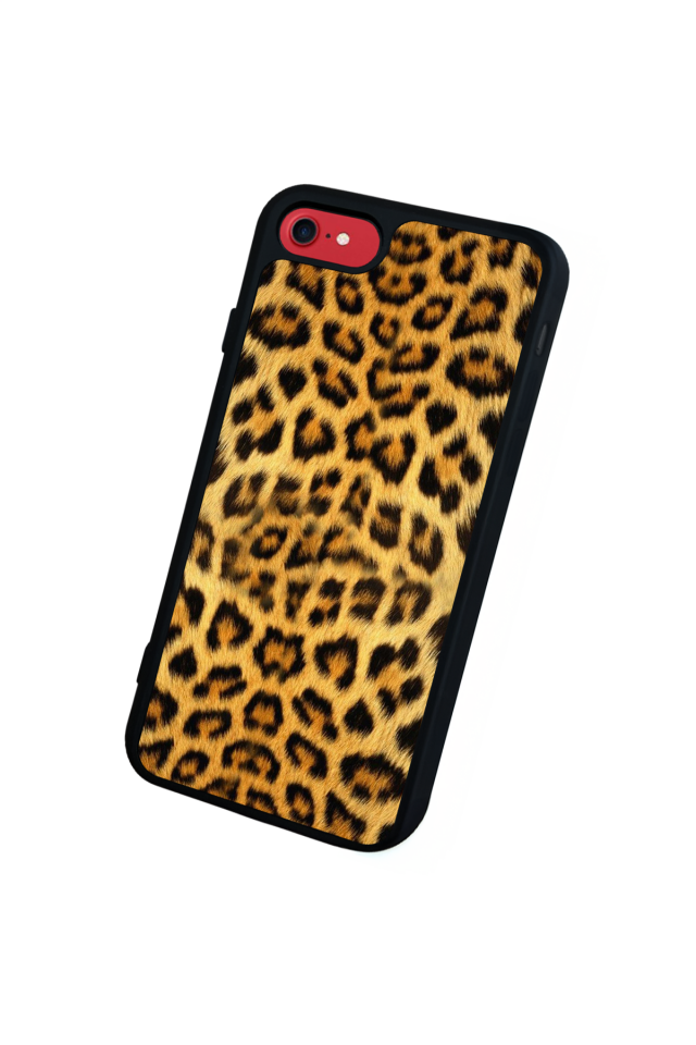 iPhone 7 Uyumlu Leopar Tasarımlı Glossy Premium Kılıf