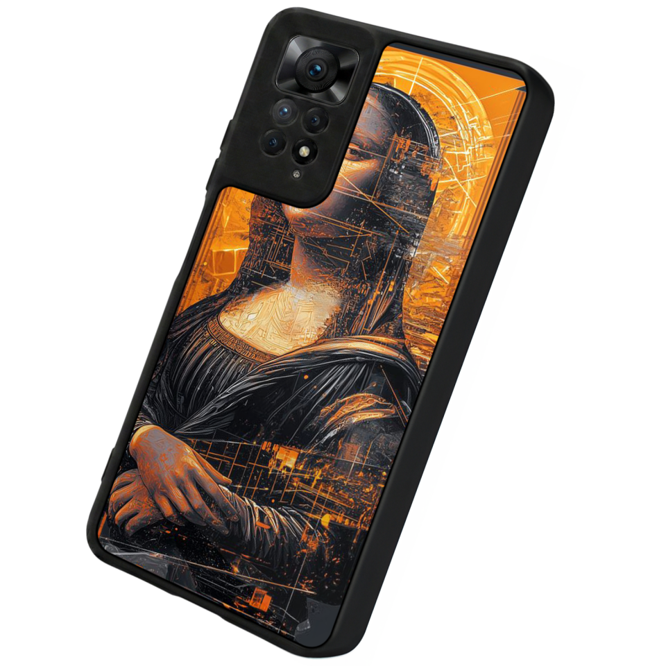 Xiaomi Redmi Note 12 Pro Uyumlu Monalisa Tasarımlı Glossy Premium Kılıf