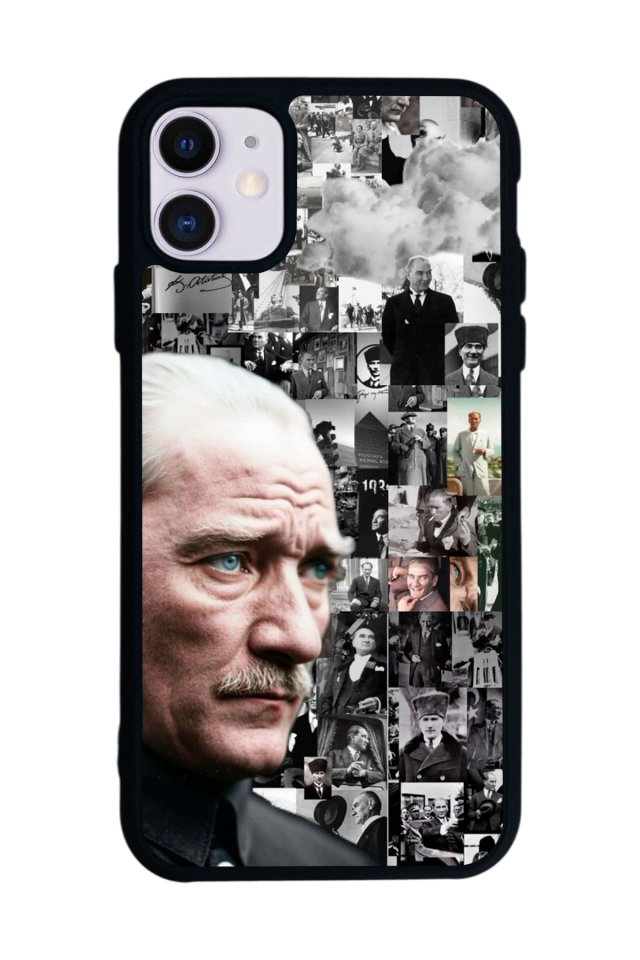 iPhone 11 Uyumlu Mustafa Kemal Ataturk Tasarımlı Glossy Premium Kılıf