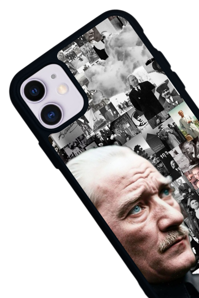 iPhone 11 Uyumlu Mustafa Kemal Ataturk Tasarımlı Glossy Premium Kılıf