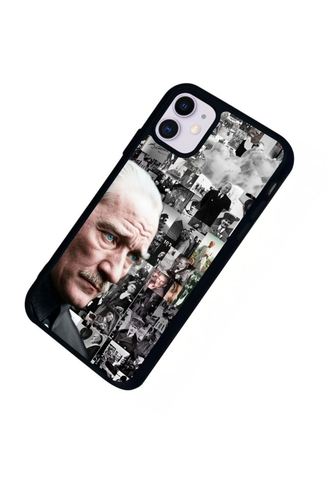 iPhone 11 Uyumlu Mustafa Kemal Ataturk Tasarımlı Glossy Premium Kılıf